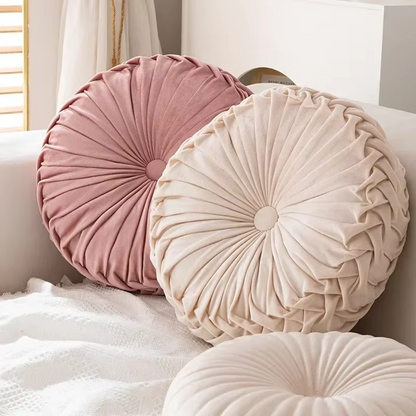 Plush Autumn Pillow Soft Round Cushion for Home Decor