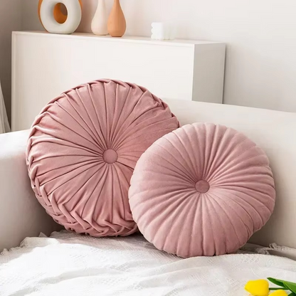 Plush Autumn Pillow Soft Round Cushion for Home Decor