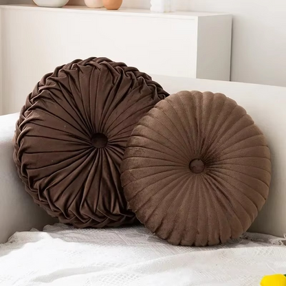 Plush Autumn Pillow Soft Round Cushion for Home Decor