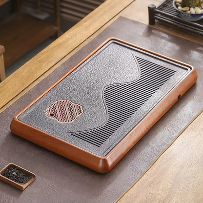 Traditional Asian Tea Serving Tray - Hehif