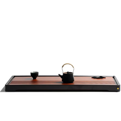 Spacious Bamboo Tea Server with Built-in Water Reservoir