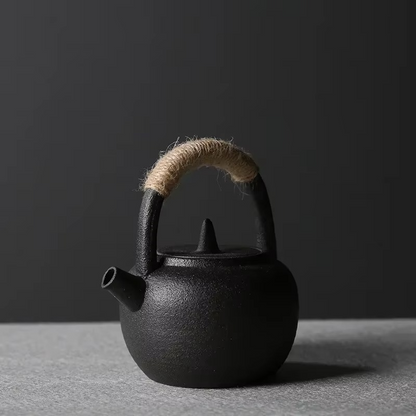 Small Traditional Japanese Ceramic Tea Pot 6.8oz - Hehif