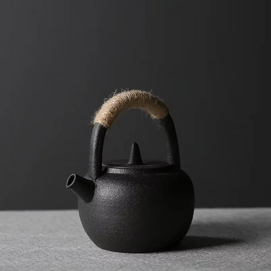 Small Traditional Japanese Ceramic Tea Pot 6.8oz - Hehif