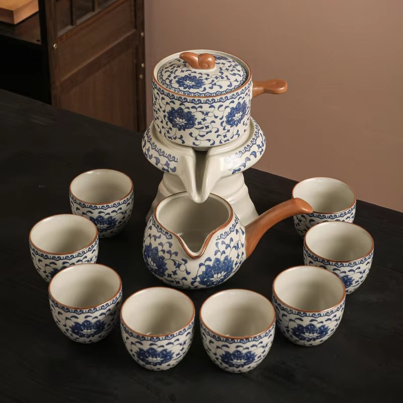 Ceramic Tea Set with Electric Grinder Teapot