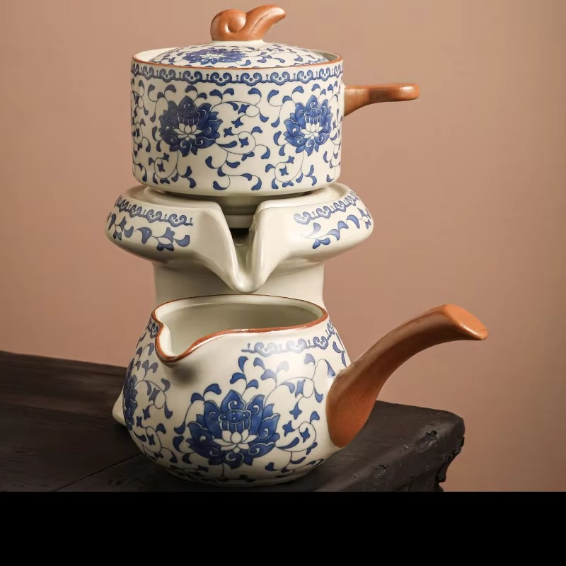 Ceramic Tea Set with Electric Grinder Teapot
