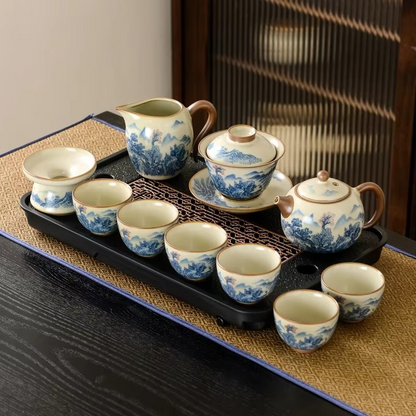 Elegant Traditional Chinese Tea Set for Home Use