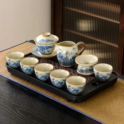 Elegant Traditional Chinese Tea Set for Home Use