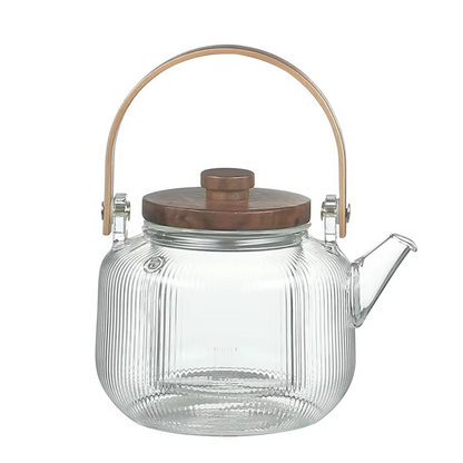 Clear Glass Tea Infuser Set with Cups