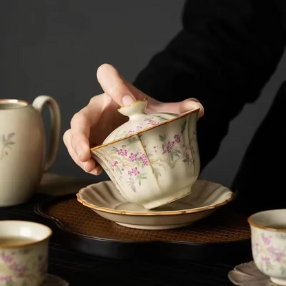 Classic Big Stoneware Tea Infusion Mug Set