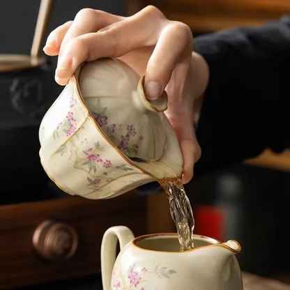 Classic Big Stoneware Tea Infusion Mug Set