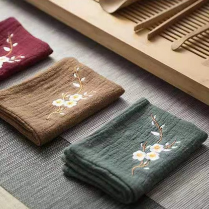 Luxury Textile Kitchen Tea Towel with Elegant Stitching