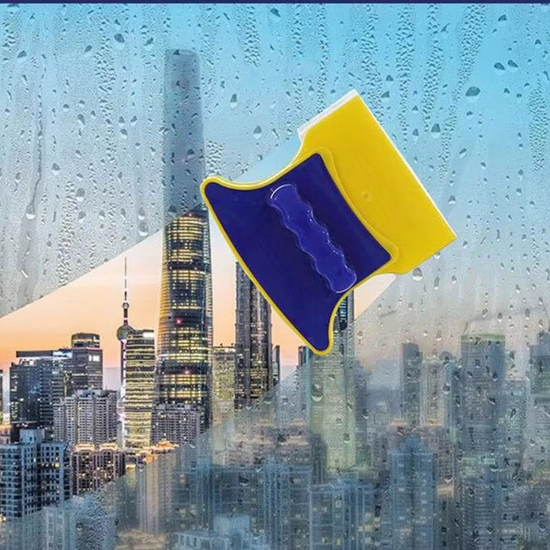 Strong Magnetic Window Glass Cleaner with Lanyard