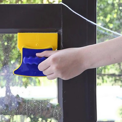 Strong Magnetic Window Glass Cleaner with Lanyard