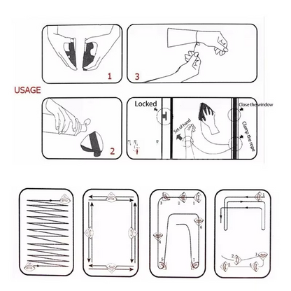 Powerful Window Glass Cleaning Tool Brush