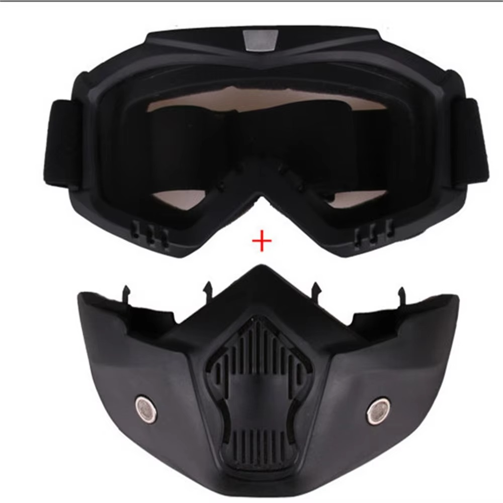 Protective Adjustable Bike Goggles with Ventilated Face Shield