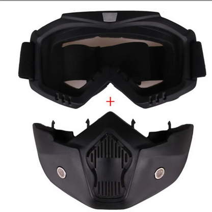 Protective Adjustable Bike Goggles with Ventilated Face Shield