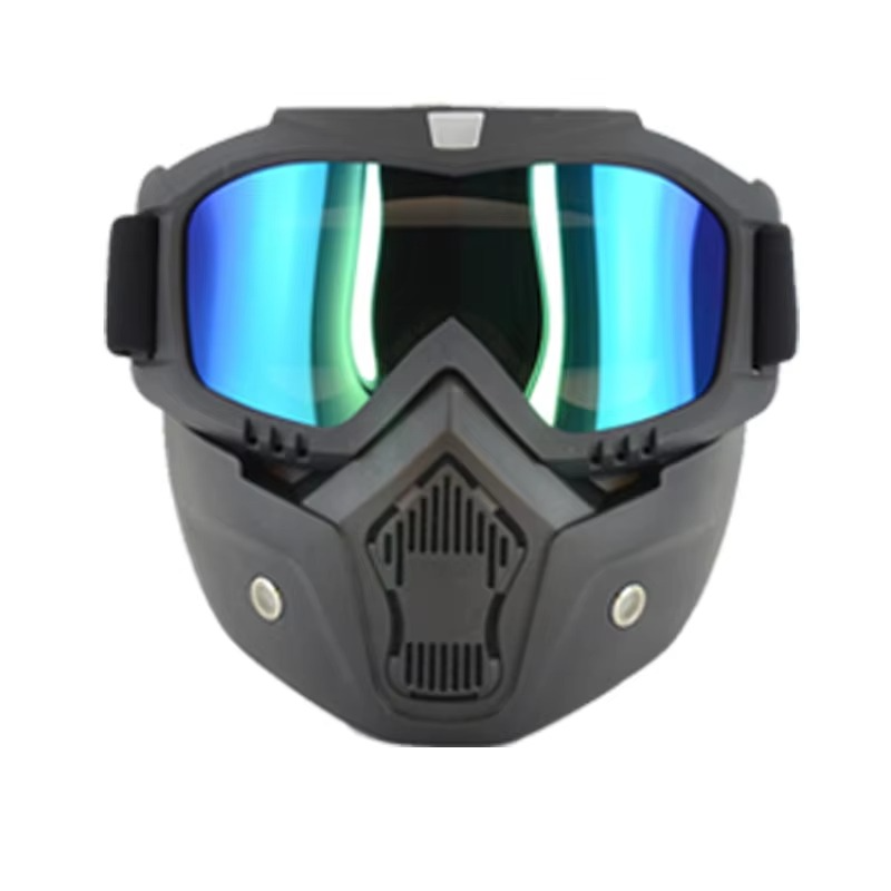 Protective Adjustable Bike Goggles with Ventilated Face Shield