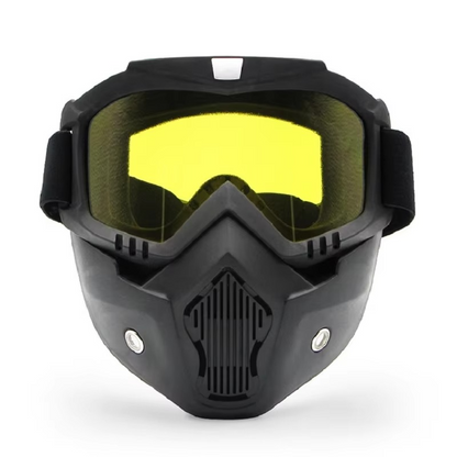 Protective Adjustable Bike Goggles with Ventilated Face Shield