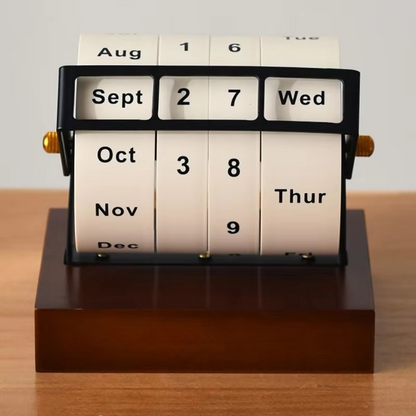 Daily Flip Desk Calendar with Rotating Date Display