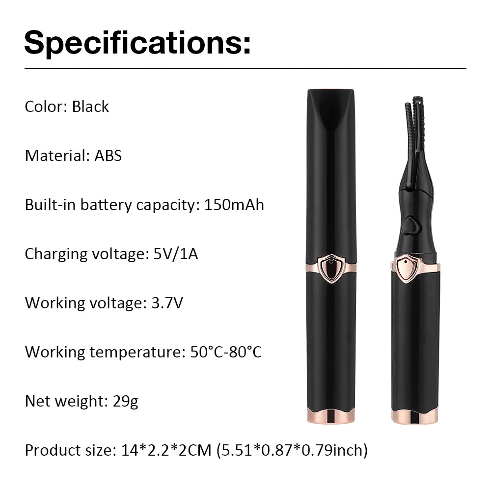 Warm Rechargeable Lash Curler