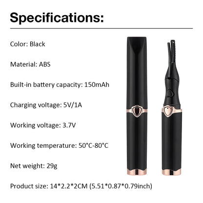 Warm Rechargeable Lash Curler