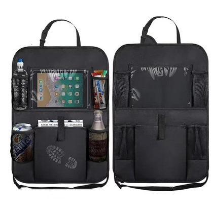 Car Back Seat Storage with Tablet Mount and Multiple Pockets