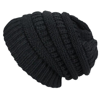 Soft Fleece Lined Warm Unisex Slouch Beanie Hat