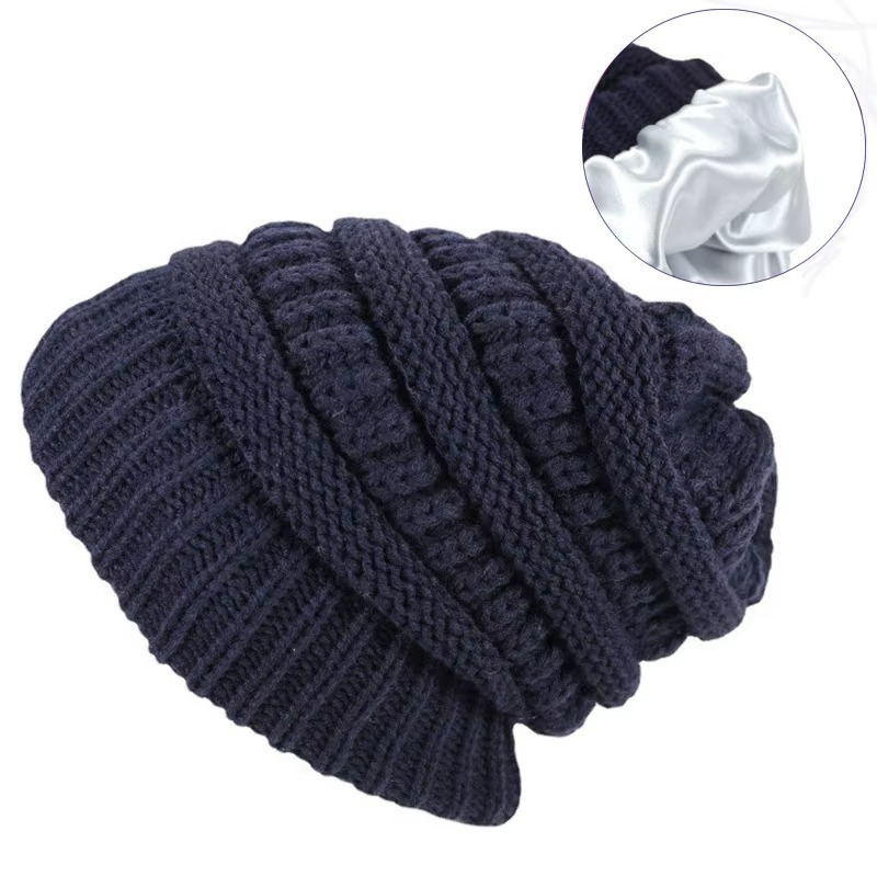 Soft Fleece Lined Warm Unisex Slouch Beanie Hat