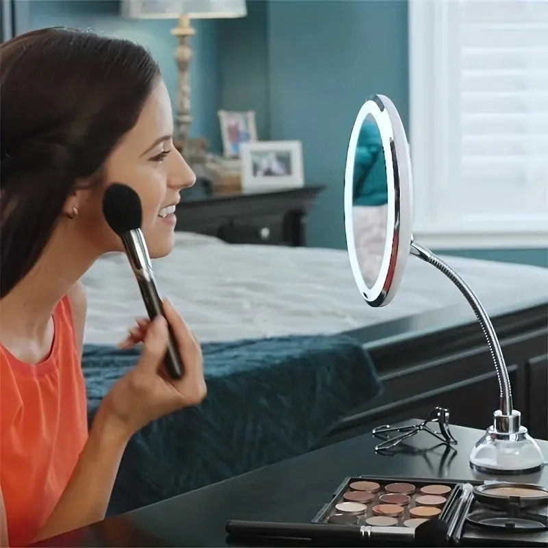 Adjustable Neck LED Makeup Mirror - Hehif