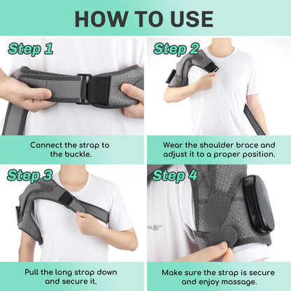 Relaxing Heat and Vibration Shoulder Massager
