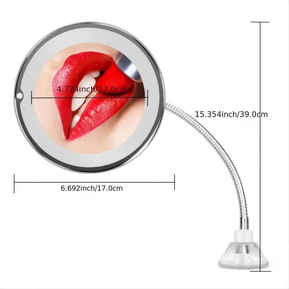 Adjustable Neck LED Makeup Mirror