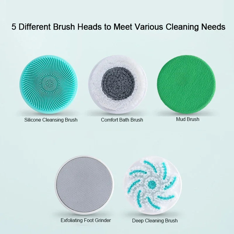 Exfoliating Shower Scrubber with Extendable Handle