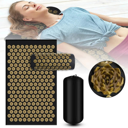 Relaxing Foam Yoga Mat with Neck Support Pillow - Hehif