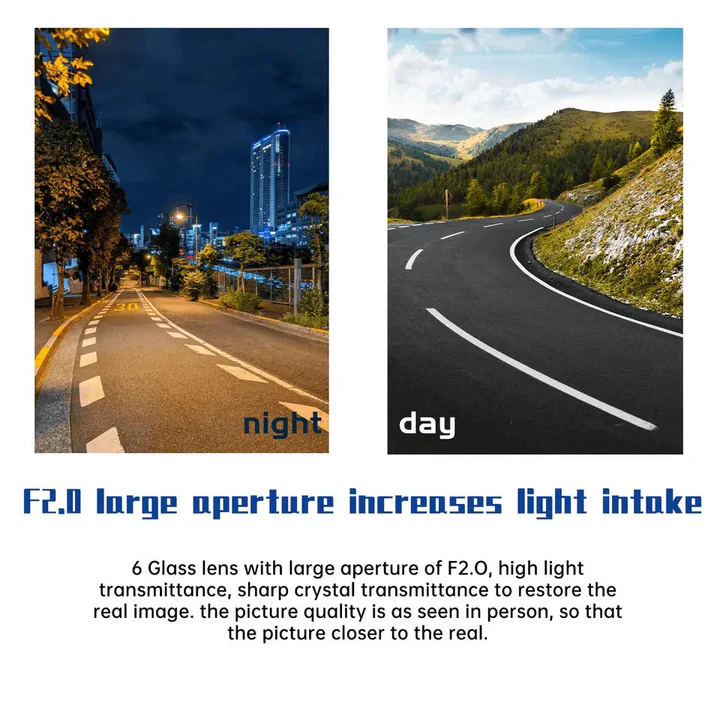 Compact Dual Lens Car Dash Camera