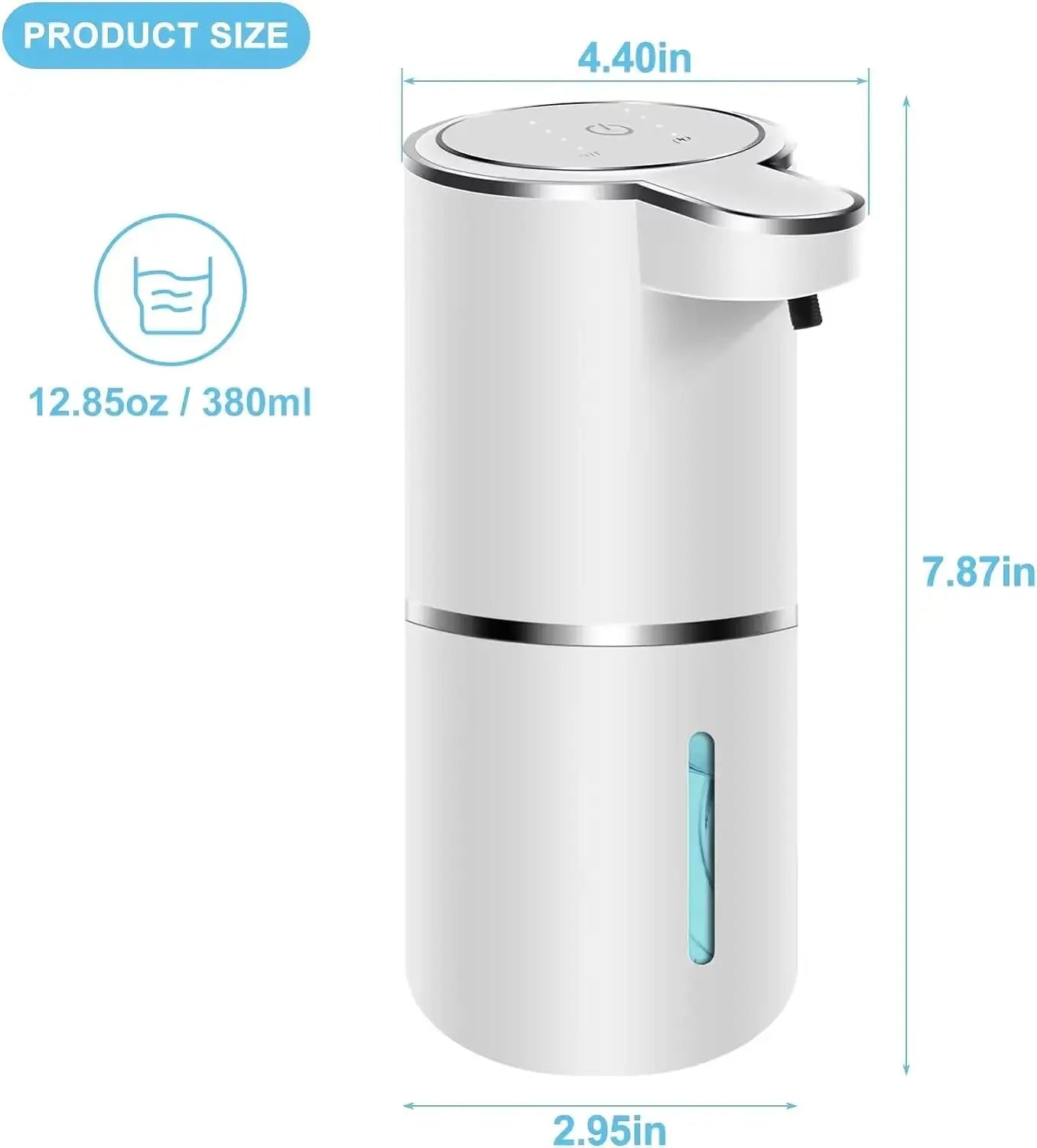 Hands Free Foam Soap Dispenser - Rechargeable USB Charger