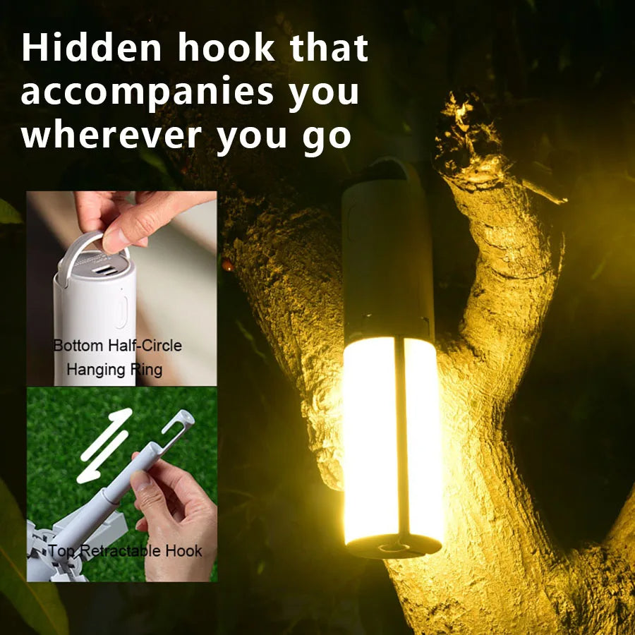 Portable LED Camp Lantern with 3 Bright Settings