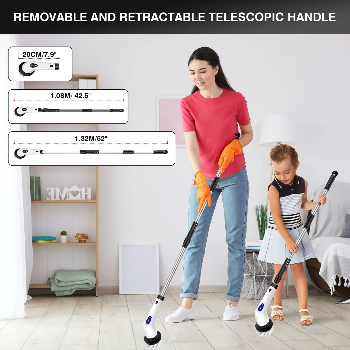 Powerful Rotating Cleaning Brush