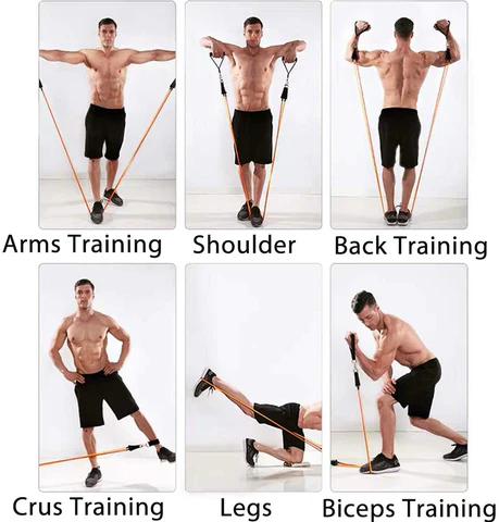 Premium Gym Workout Resistance Band Kit