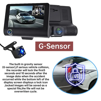 Compact Dual Lens Car Dash Camera