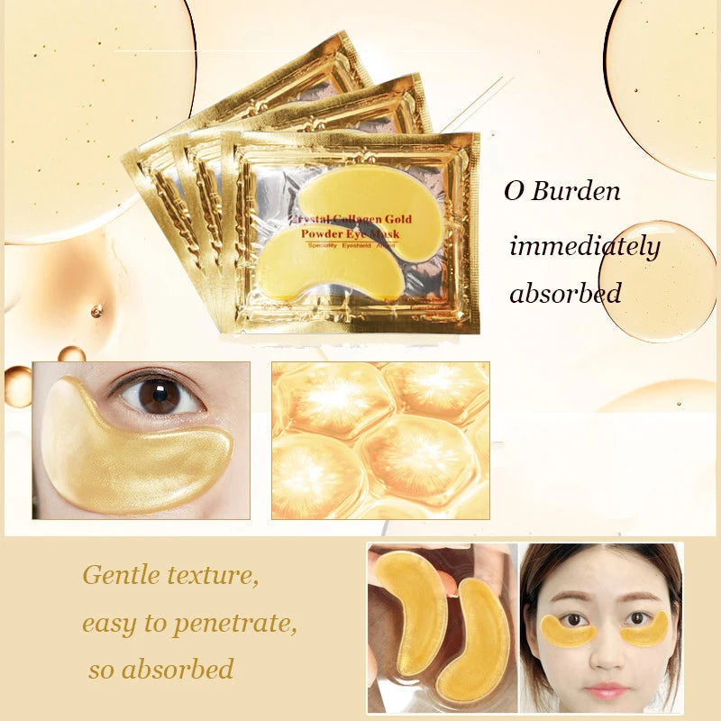 Bulk Pack 100 Gold Anti Aging Eye Masks