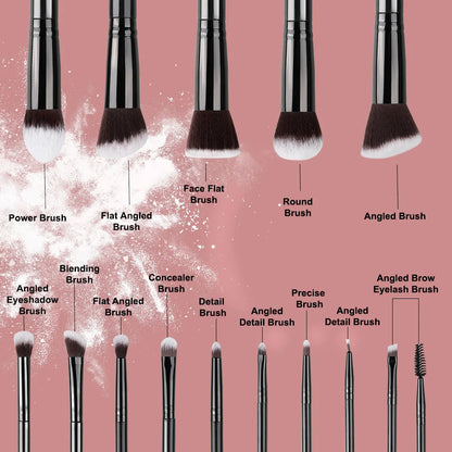 Complete Pro Makeup Brush Kit