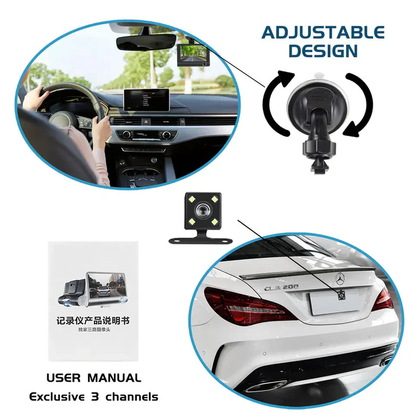 Compact Dual Lens Car Dash Camera