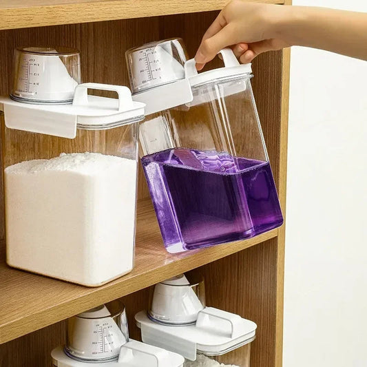 Space Saving Laundry Soap Container Holder - Hehif