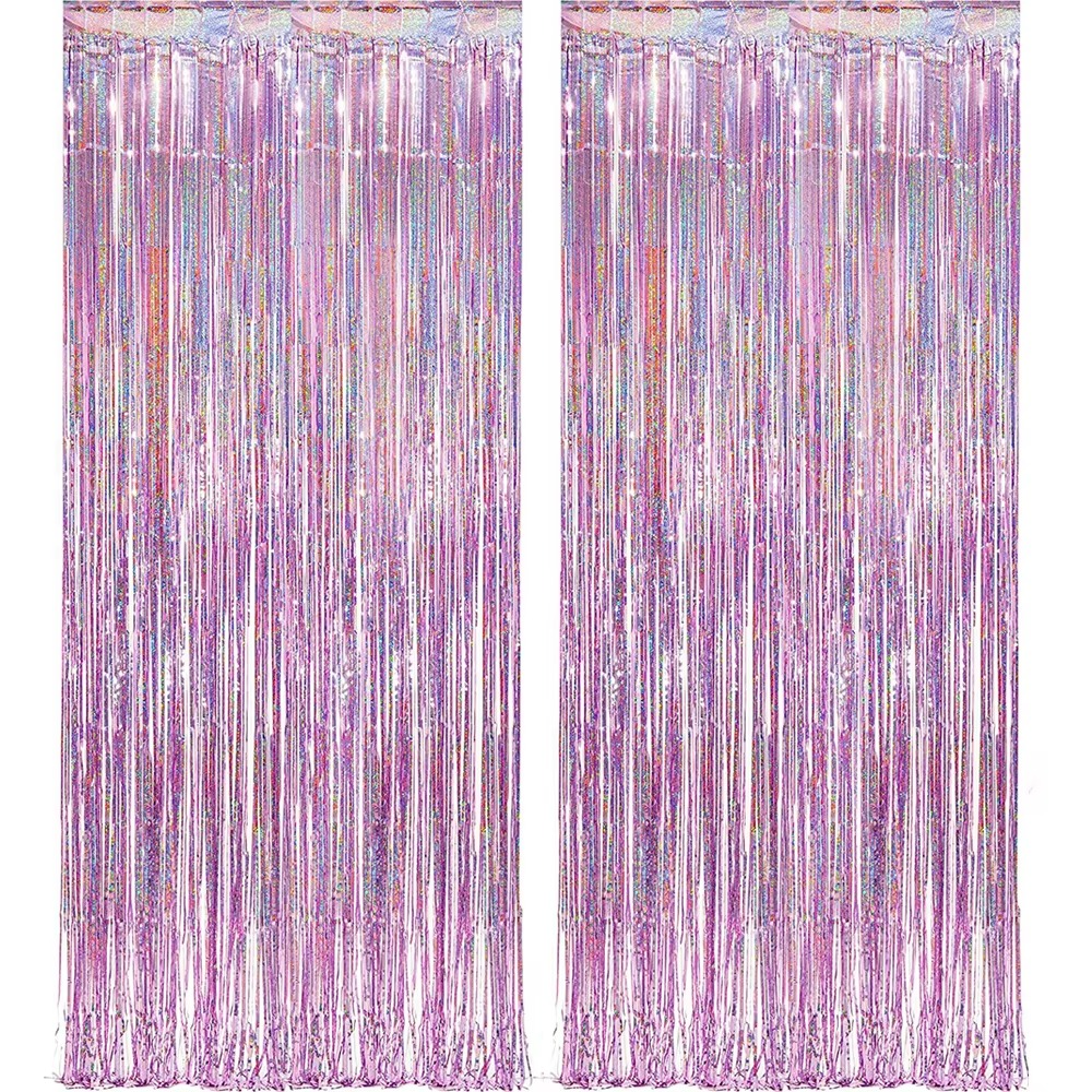 Rosy Glitter Backdrop Curtain for Photo Booths and Decor
