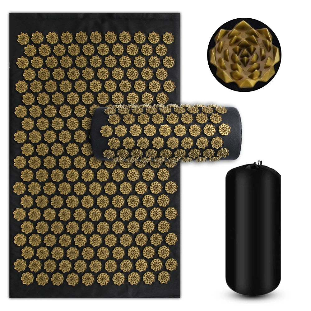 Relaxing Foam Yoga Mat with Neck Support Pillow