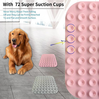 2 Pack Calming Dog Lick Pad with Suction Cups