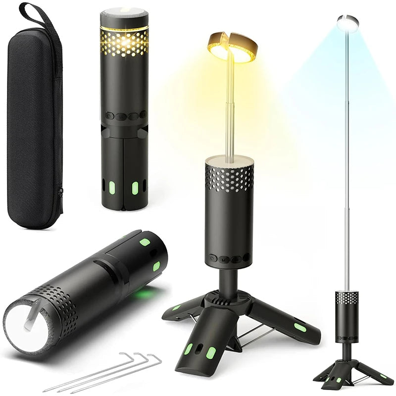 Portable 10000mAh Outdoor LED Lantern with Stand