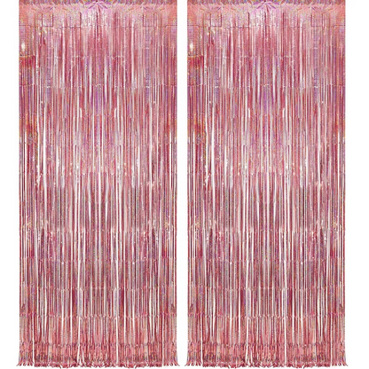 Rosy Glitter Backdrop Curtain for Photo Booths and Decor