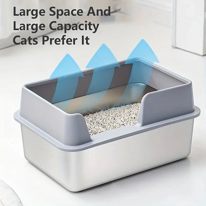 Easy Clean Cat Litter Box | Large Covered Pan
