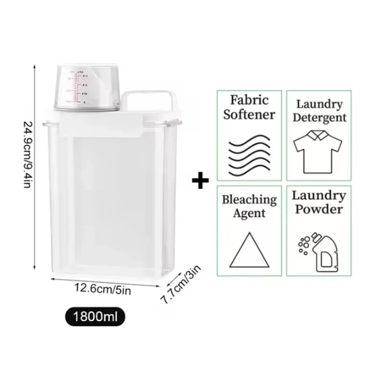 Space Saving Laundry Soap Container Holder